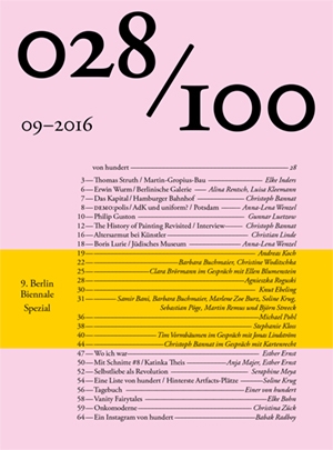 Die achtundzwanzigste Ausgabe zum Runterladen (©2016 Büro für Film und Gestaltung)